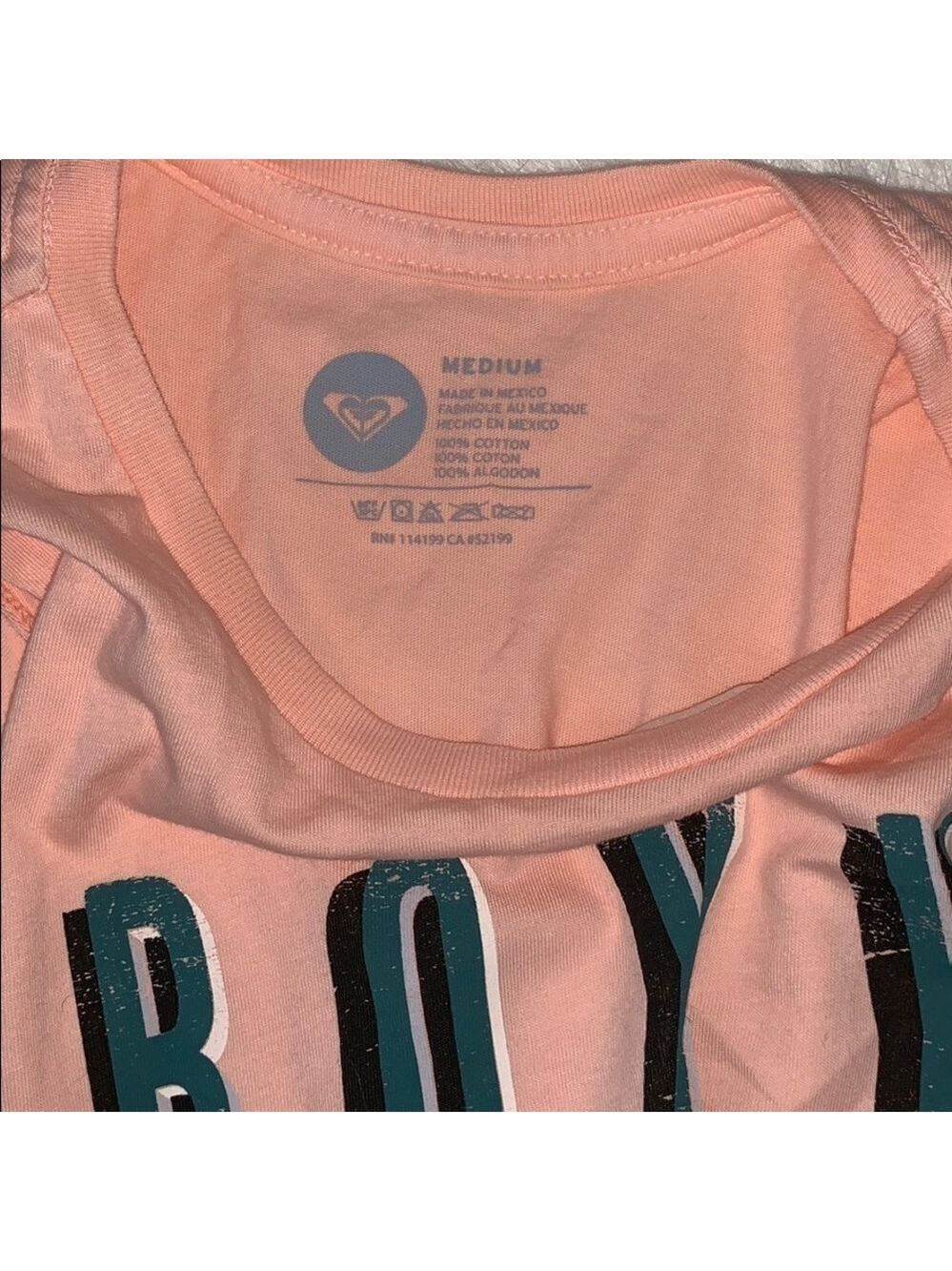 ROXY CANYON CROP MUSCLE TANK PEACH CORAL SIZE MEDIUM - Picture 8 of 9